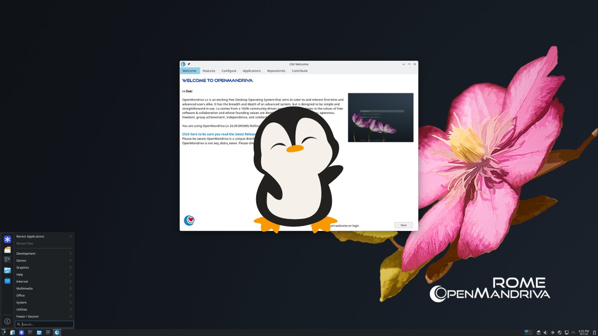 Linux OpenMandriva ROME 26.09 już jest. sukcesor Mandrivy z nową przeglądarką