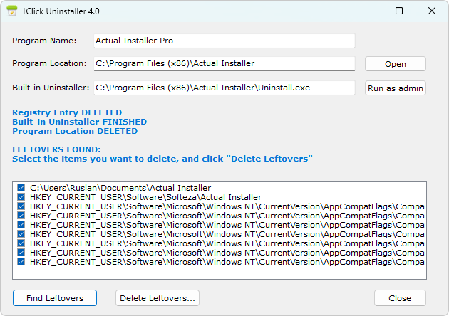 Okladka 1Click Uninstaller