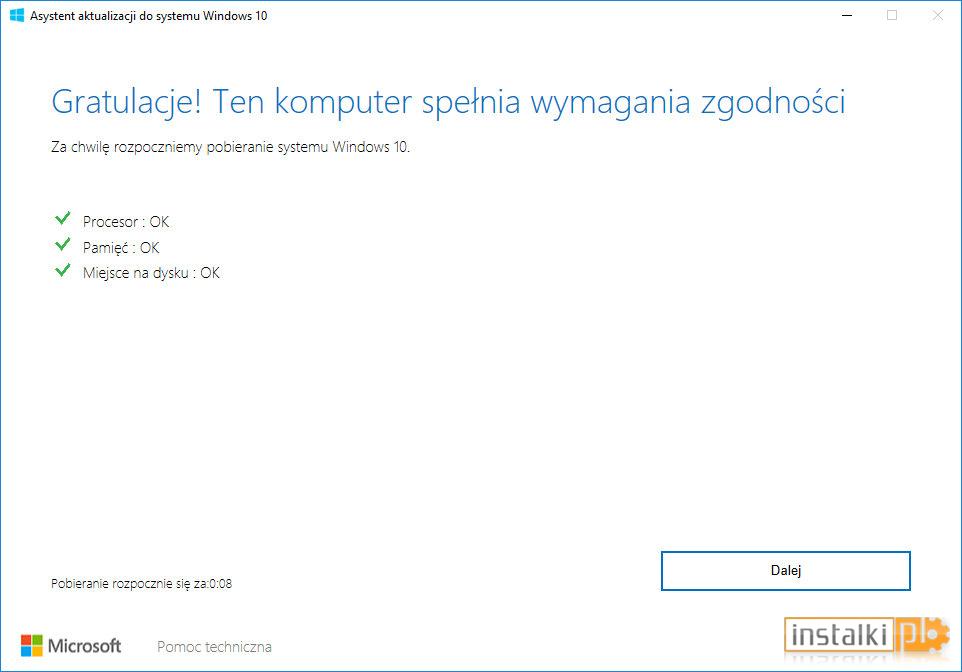 Asystent aktualizacji systemu Windows