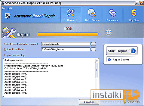 Okladka Advanced Excel Repair