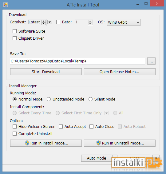 ATIc Install Tool