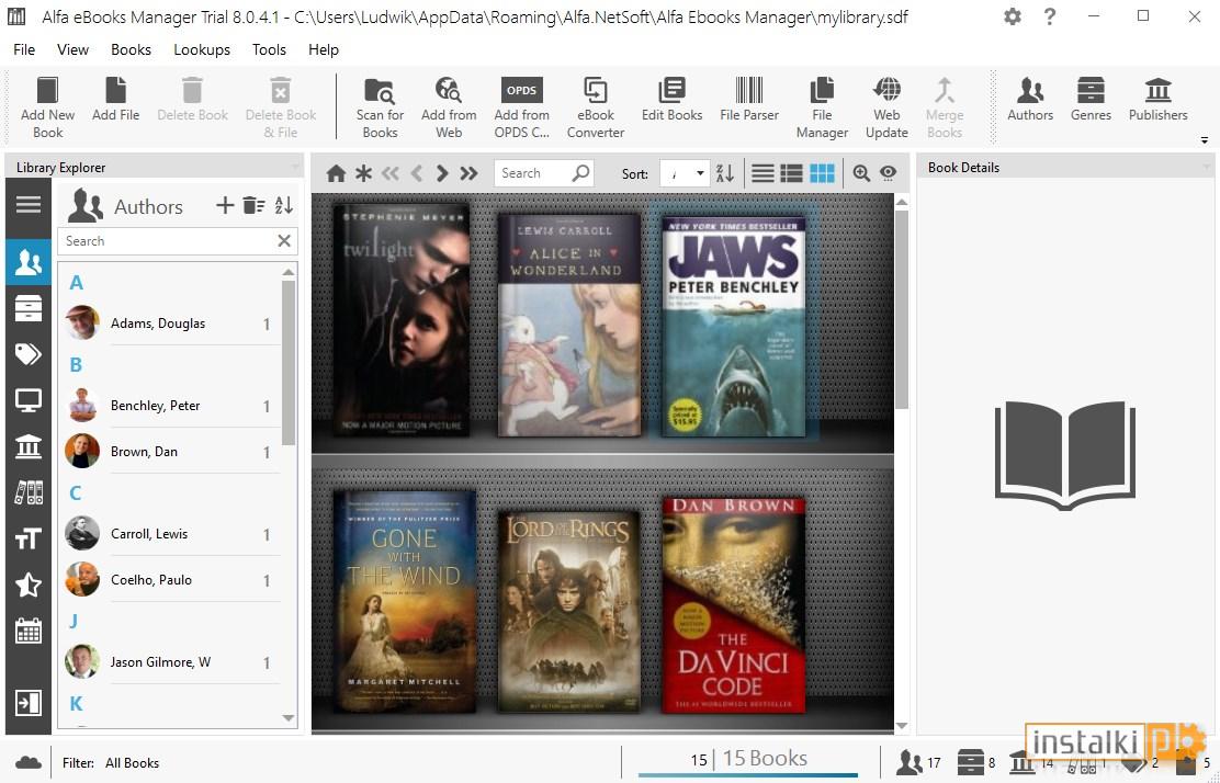 Alfa eBooks Manager