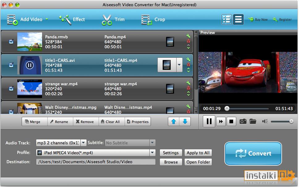 Aiseesoft Video Converter for Mac