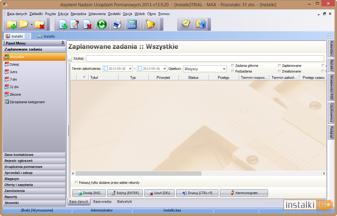Asystent Nadzór Urządzeń Pomiarowych