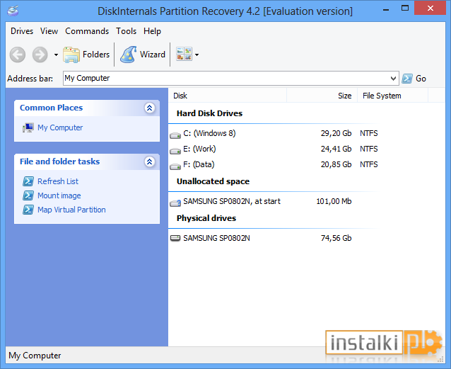 Okladka DiskInternals Partition Recovery