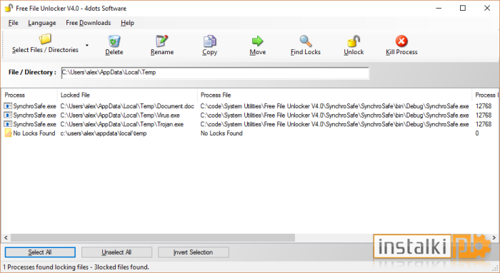 Okladka Free File Unlocker