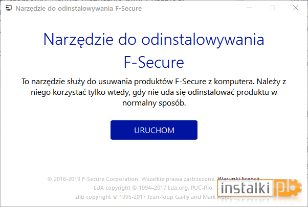 Okladka F-Secure Uninstallation Tool