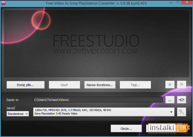 Okladka Free Video to Sony Playstation Converter