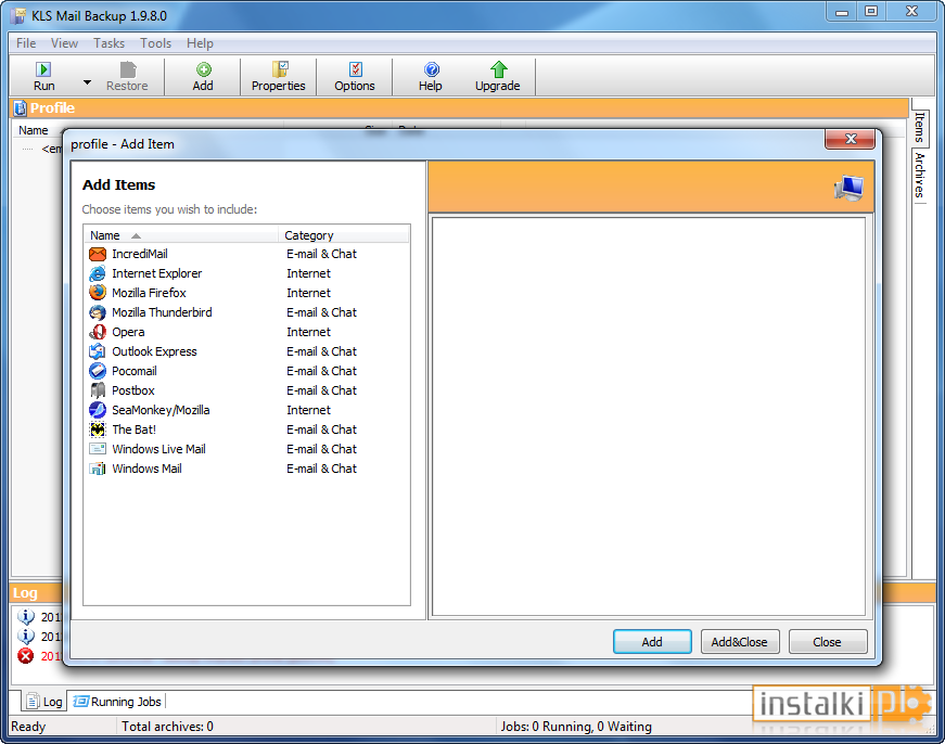 KLS Mail Backup