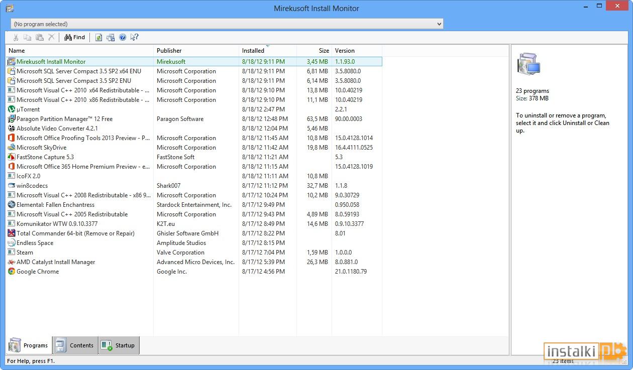 Okladka Mirekusoft Install Monitor
