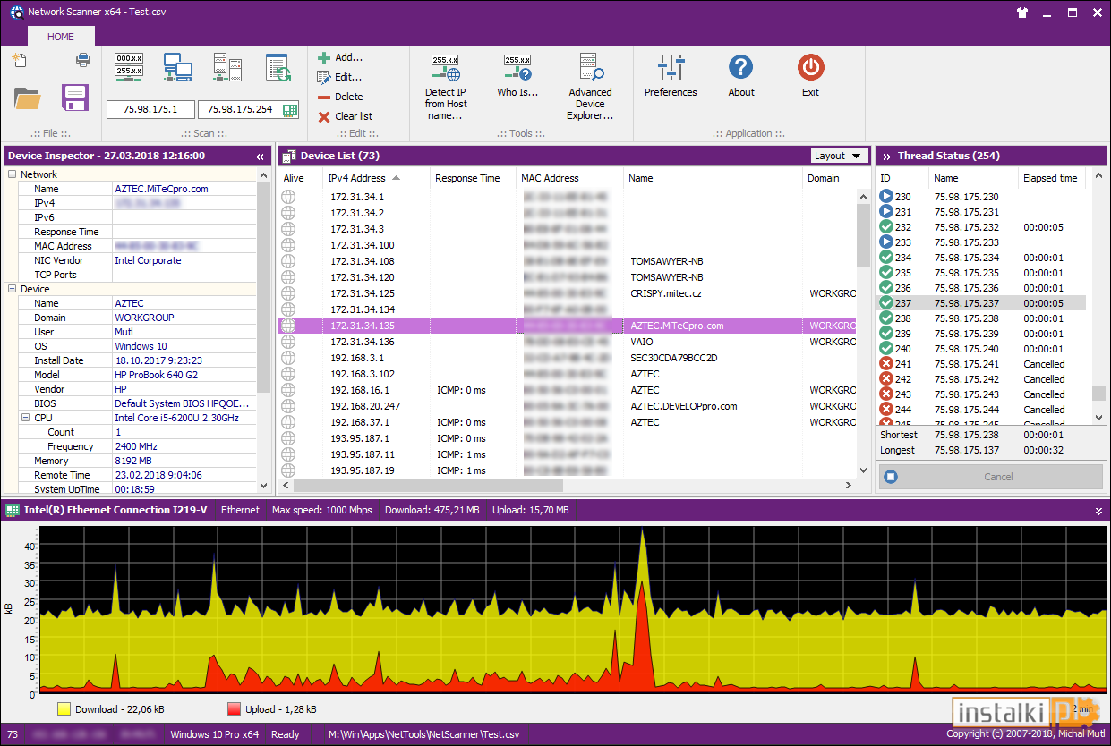 MiTeC Network Scanner