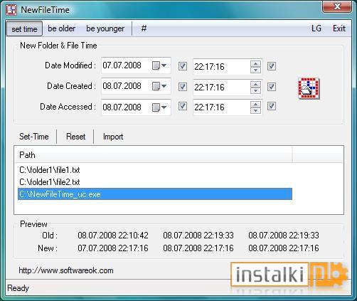 Okladka NewFileTime