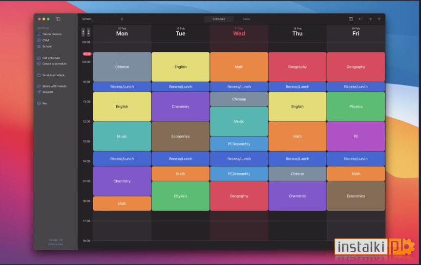 Plan Lekcji i Kalendarz Ucznia 8.0.1 - Mac OS X - download - instalki.pl