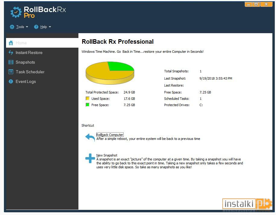Okladka RollBack Rx Server