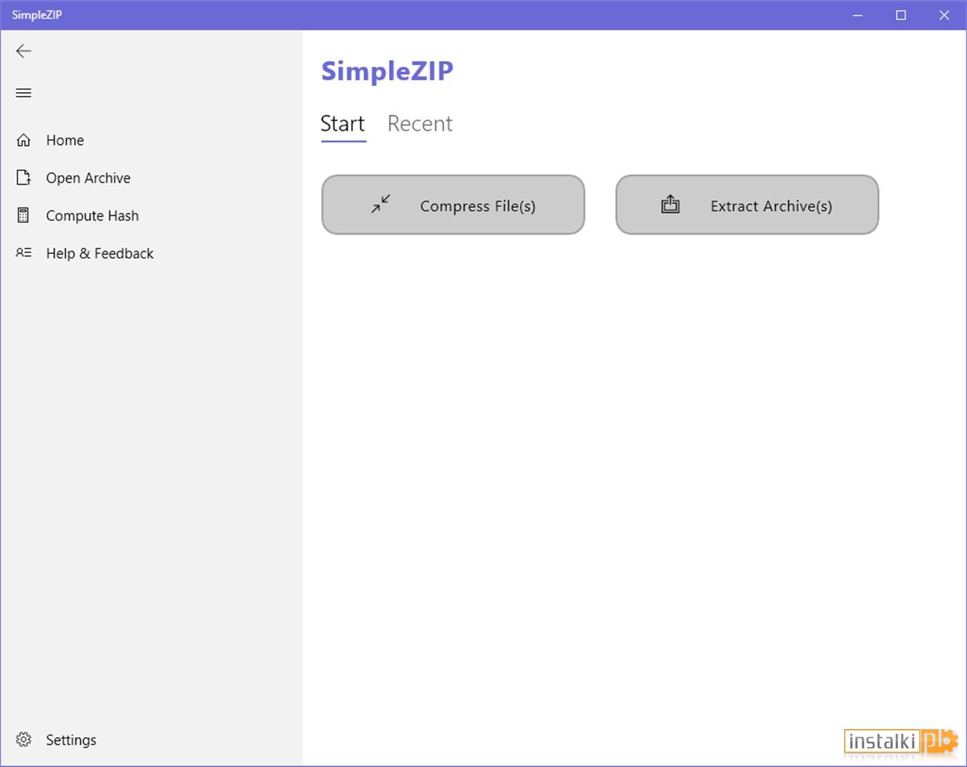 SimpleZIP