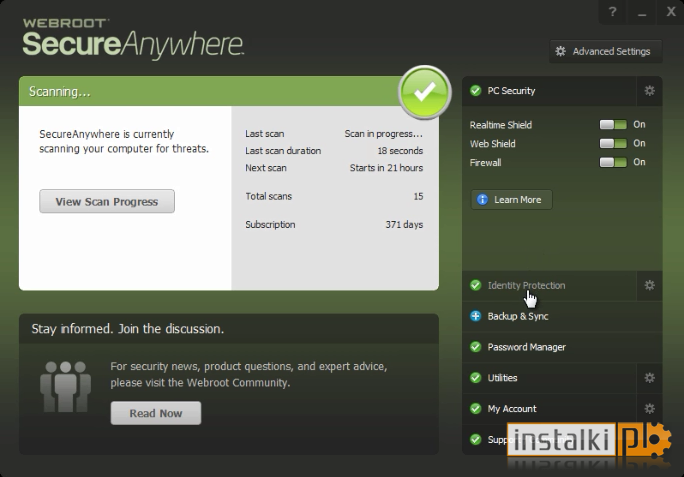 Okladka Webroot SecureAnywhere AntiVirus