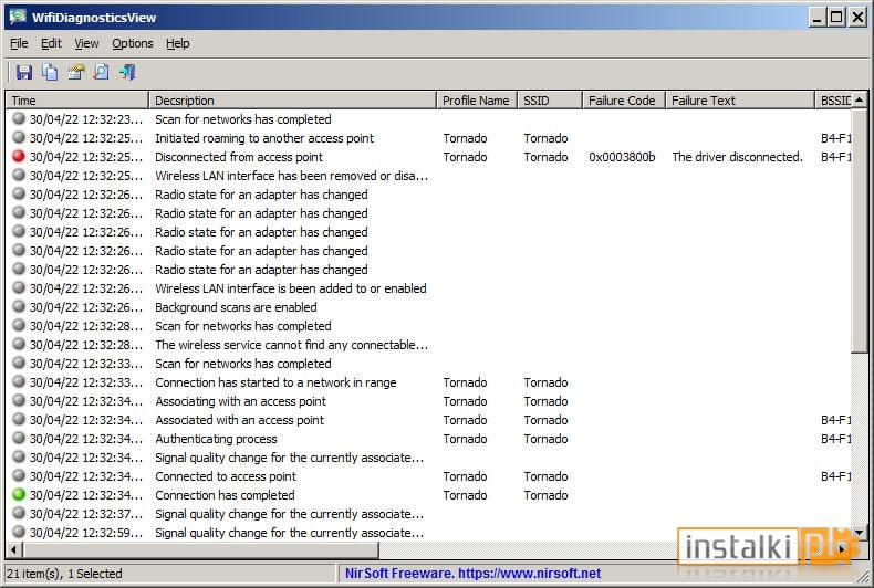Okladka WifiDiagnosticsView
