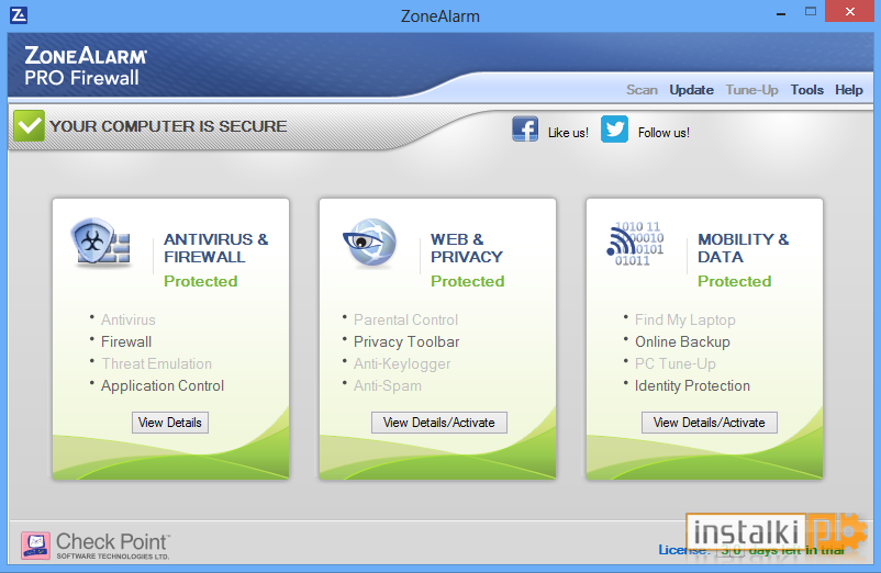 ZoneAlarm Pro Firewall