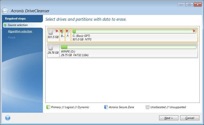 Acronis Drive Cleanser
