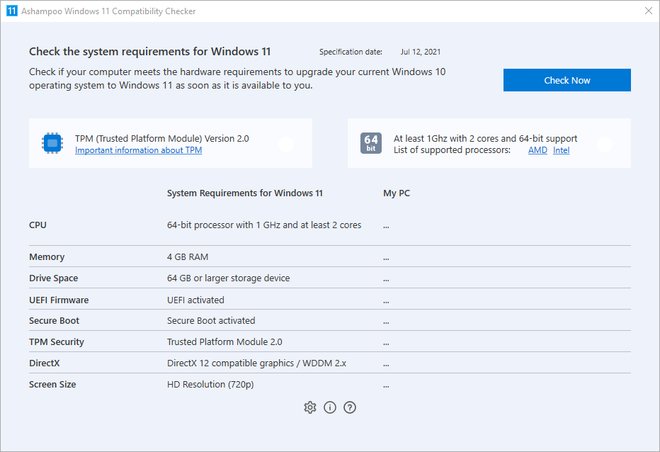 Okladka Ashampoo Windows 11 Compatibility Check