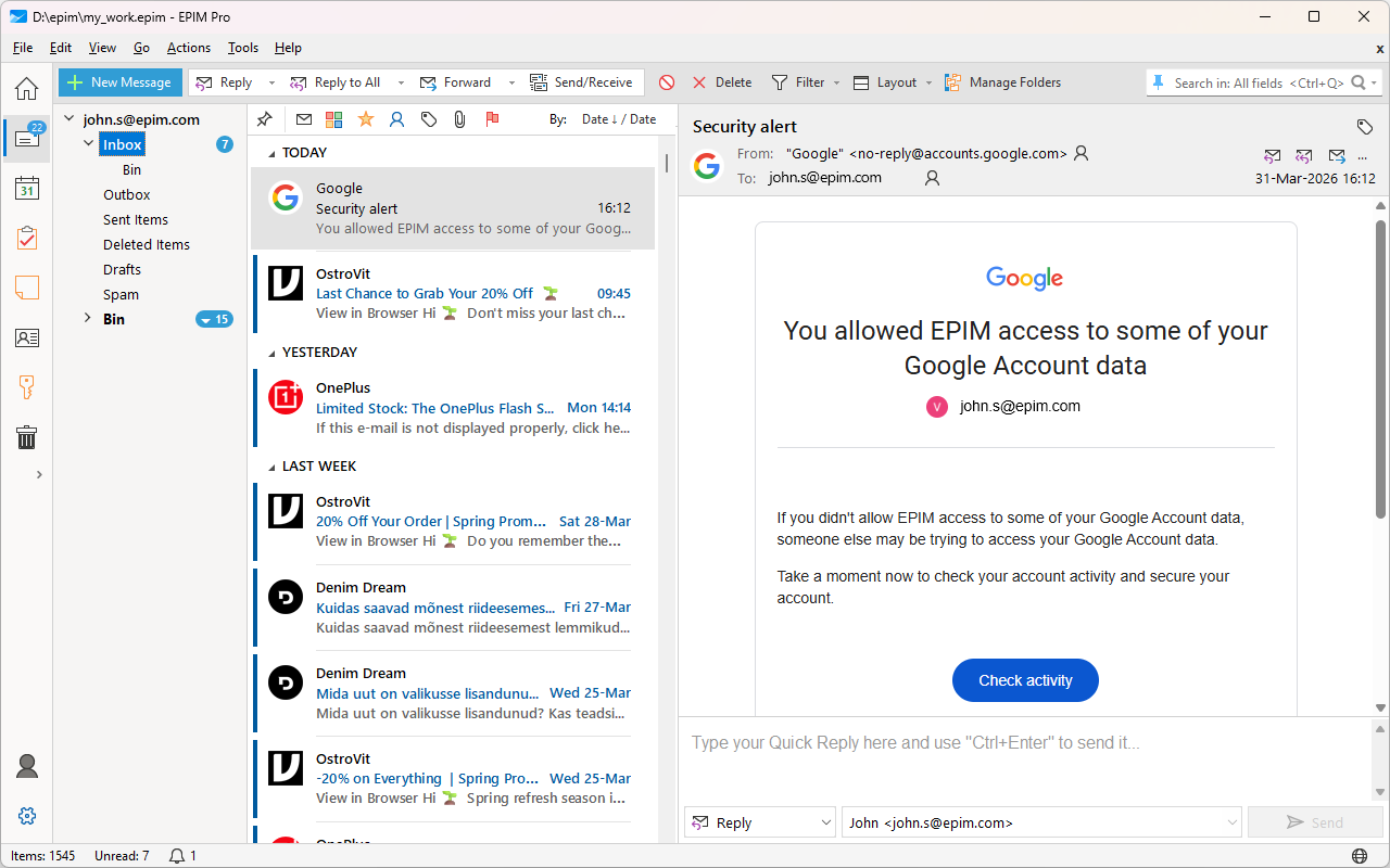 Okladka EPIM Mail