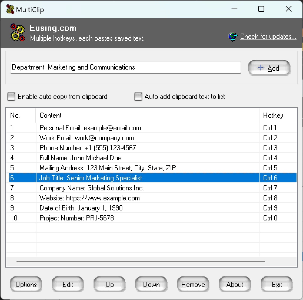Eusing MultiClip