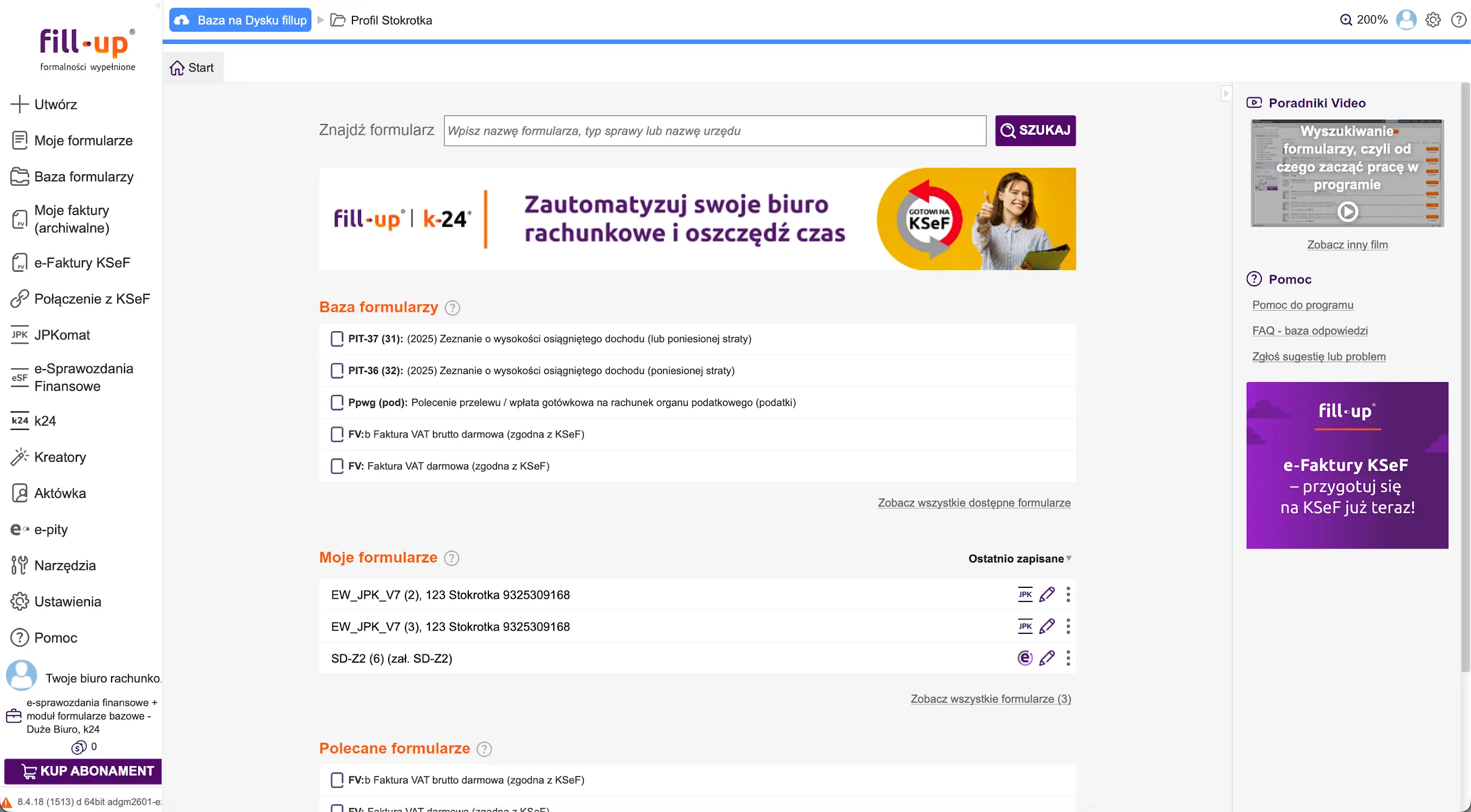 Okladka fillup
