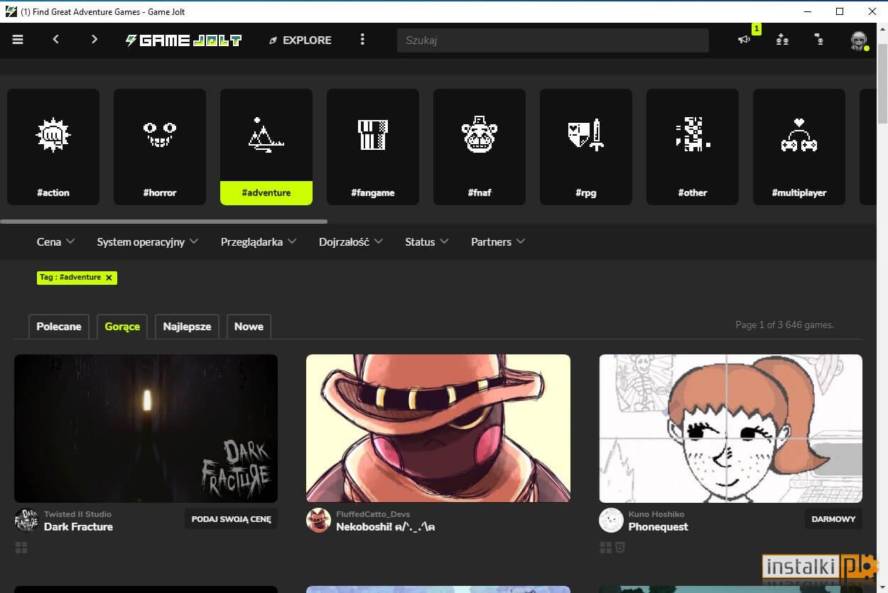 Okladka Game Jolt Client