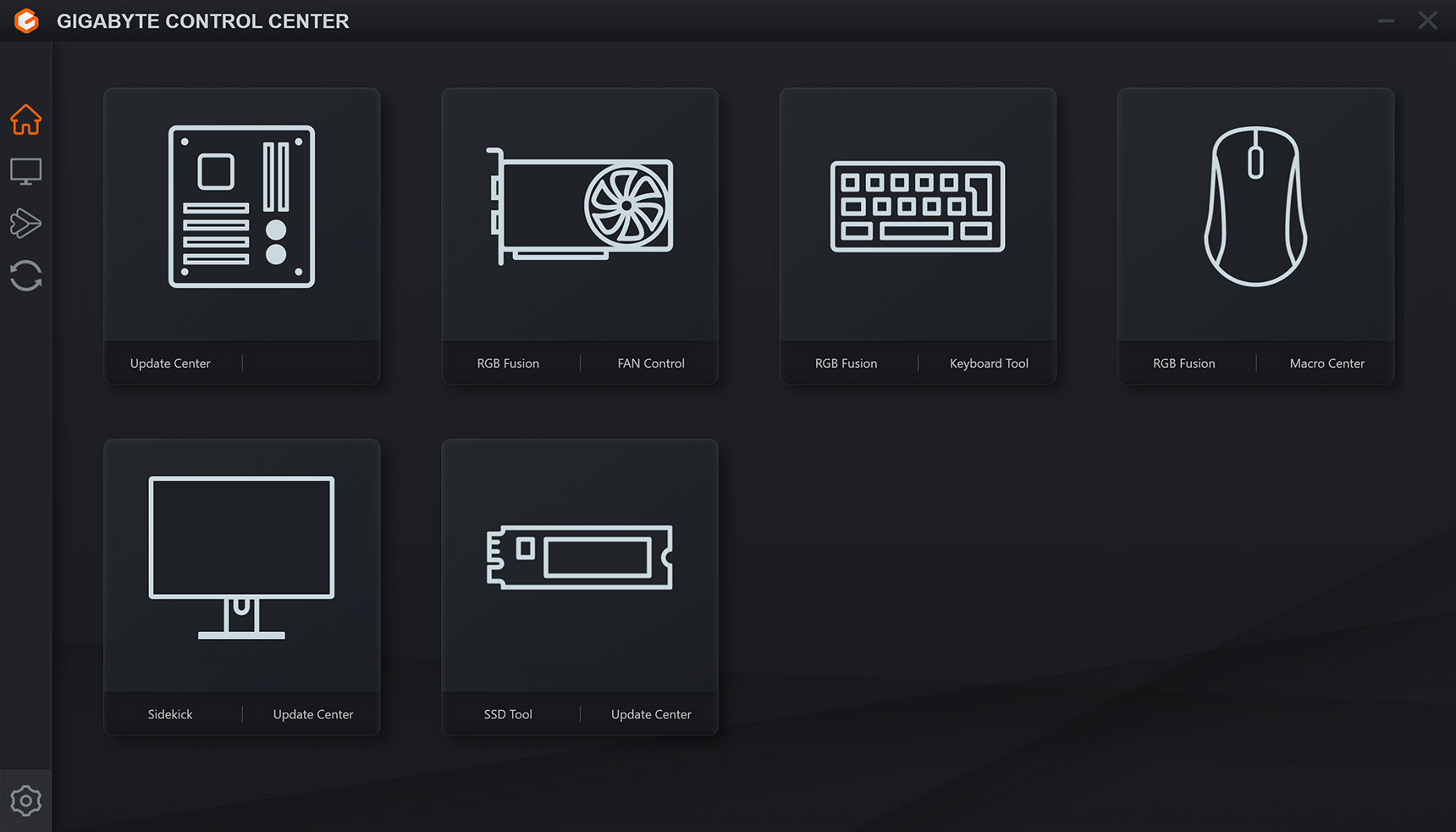 Okladka Gigabyte Control Center