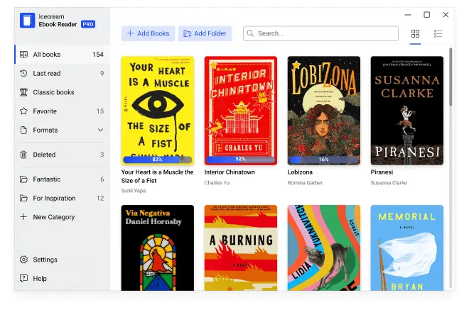 Okladka IceCream Ebook Reader