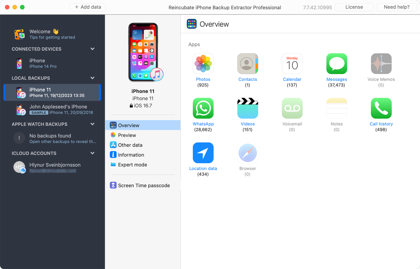 Okladka iPhone Backup Extractor
