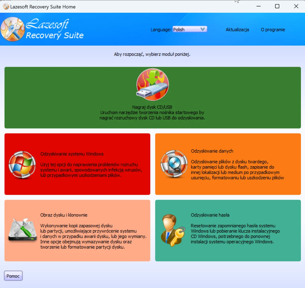 Okladka Lazesoft Recovery Suite Home