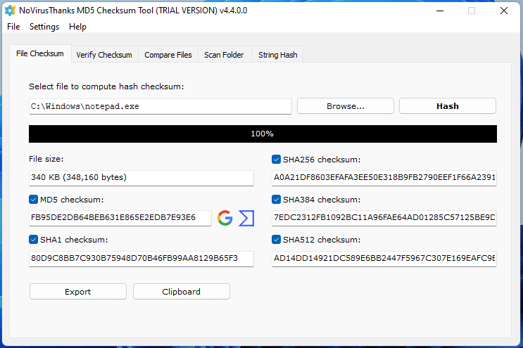 Okladka MD5 Checksum Tool