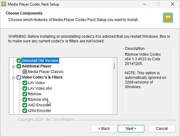 Media Player Codec Pack