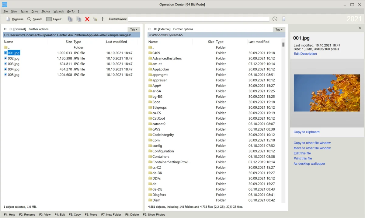 Operation Center: File Manager