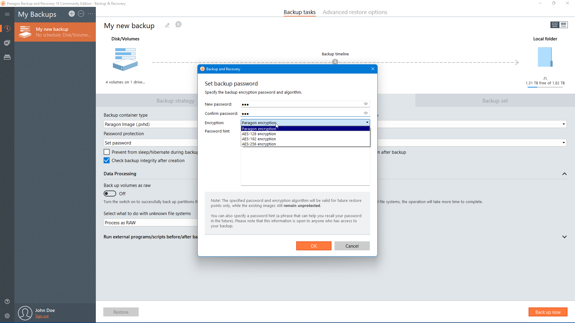 Paragon Backup & Recovery v18