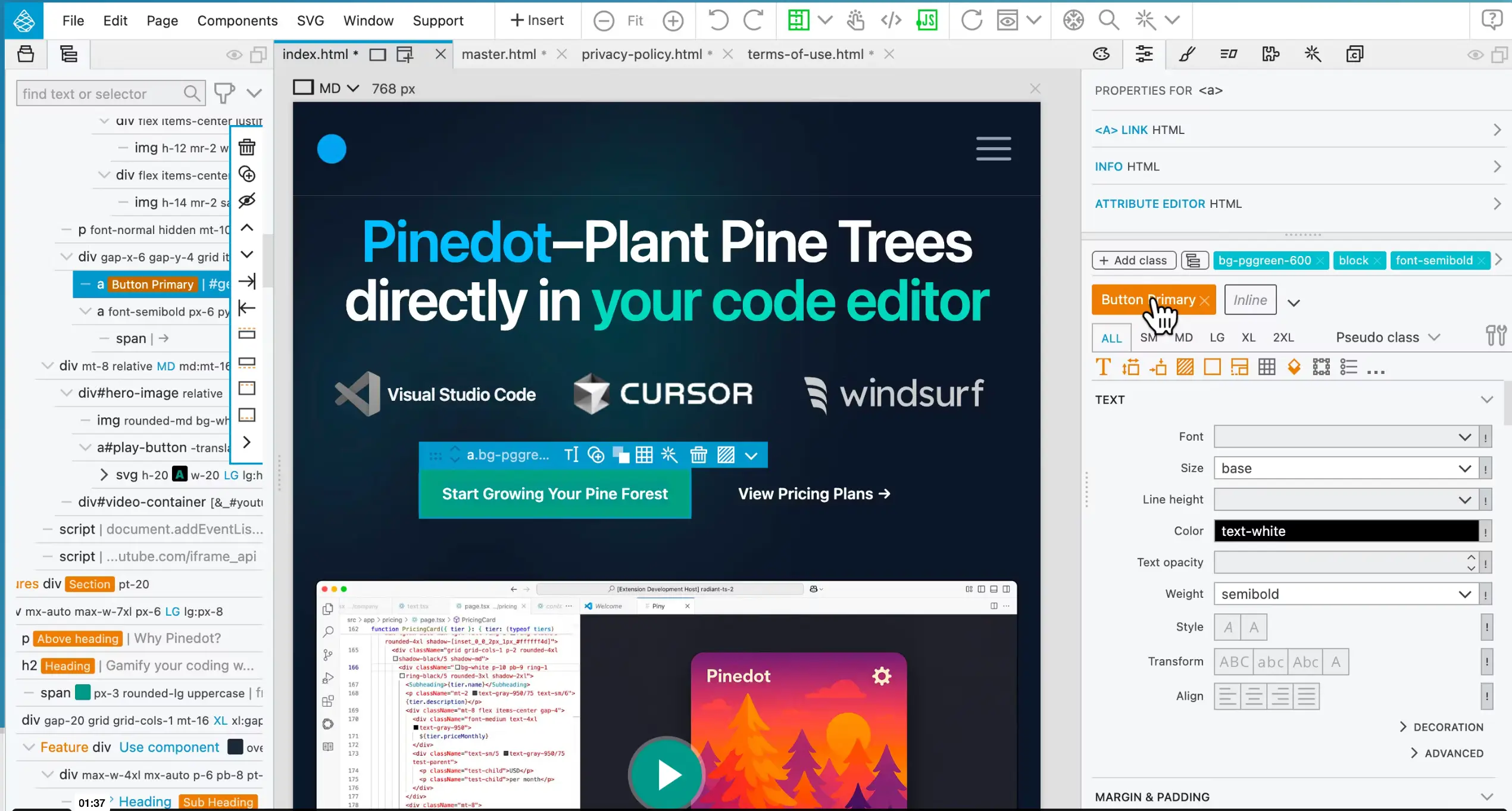 Pinegrow Web Editor