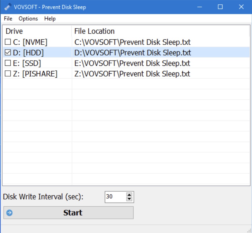 Prevent Disk Sleep 5.3 - Windows - download - instalki.pl