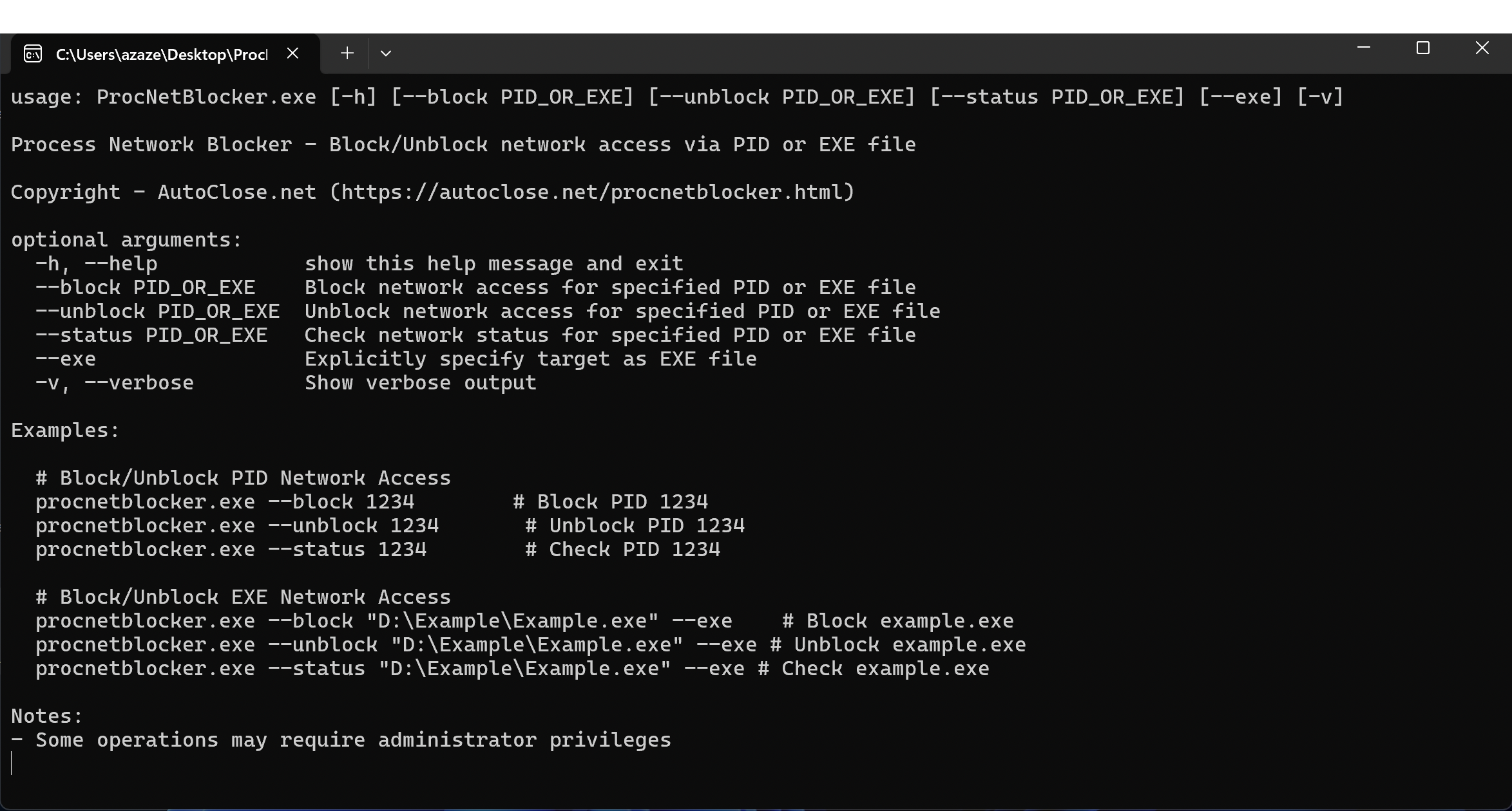 Okladka ProcNetBlocker