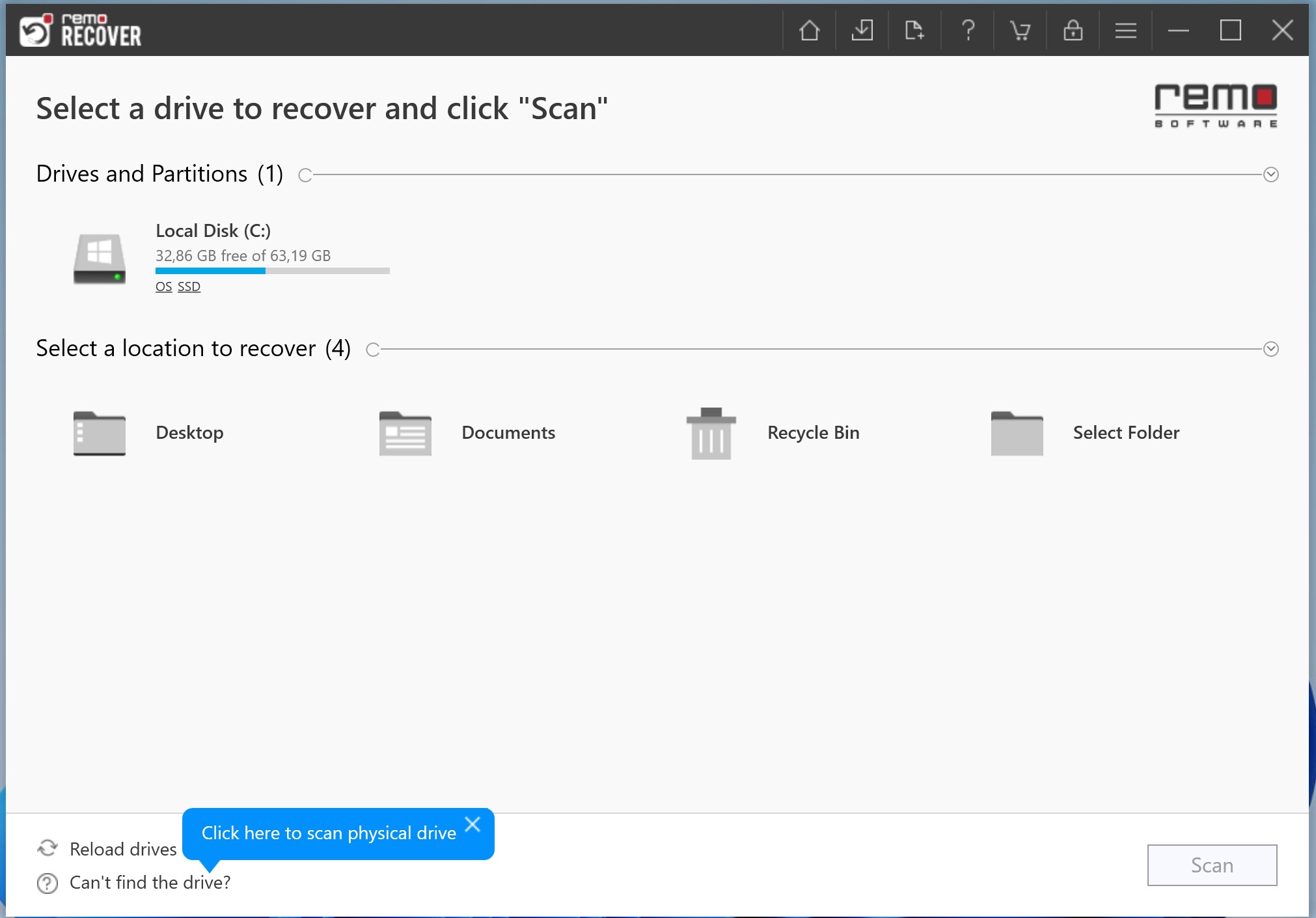 Okladka Remo Recover Free Edition