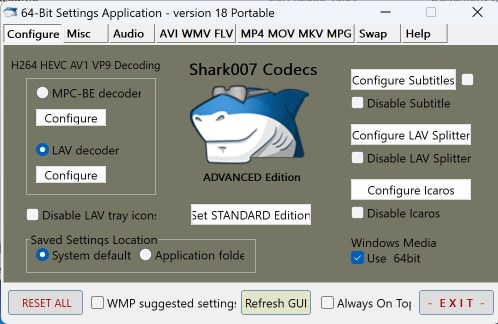 Shark007 Codecs