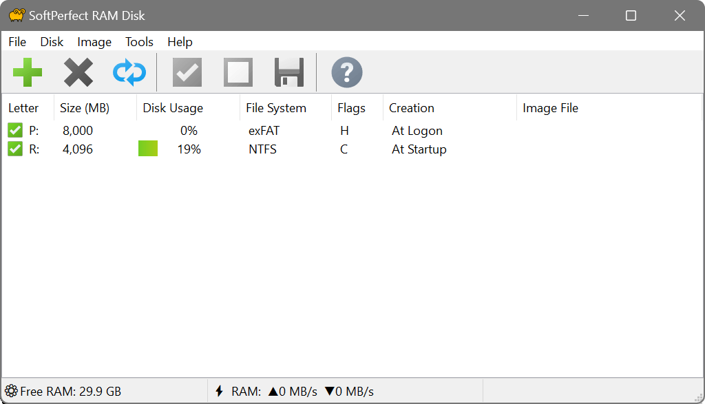 SoftPerfect RAM Disk