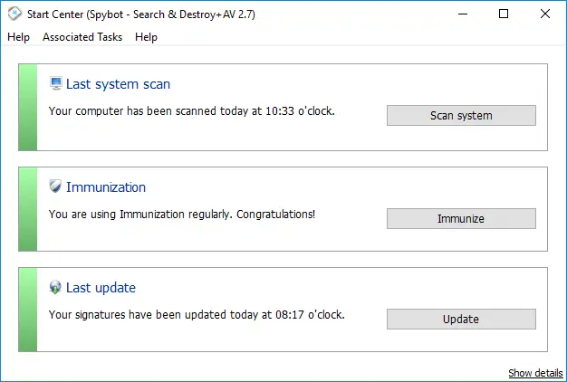 SpyBot – Search & Destroy