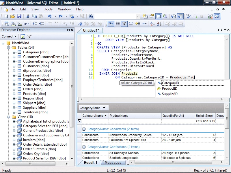 Okladka Universal SQL Editor