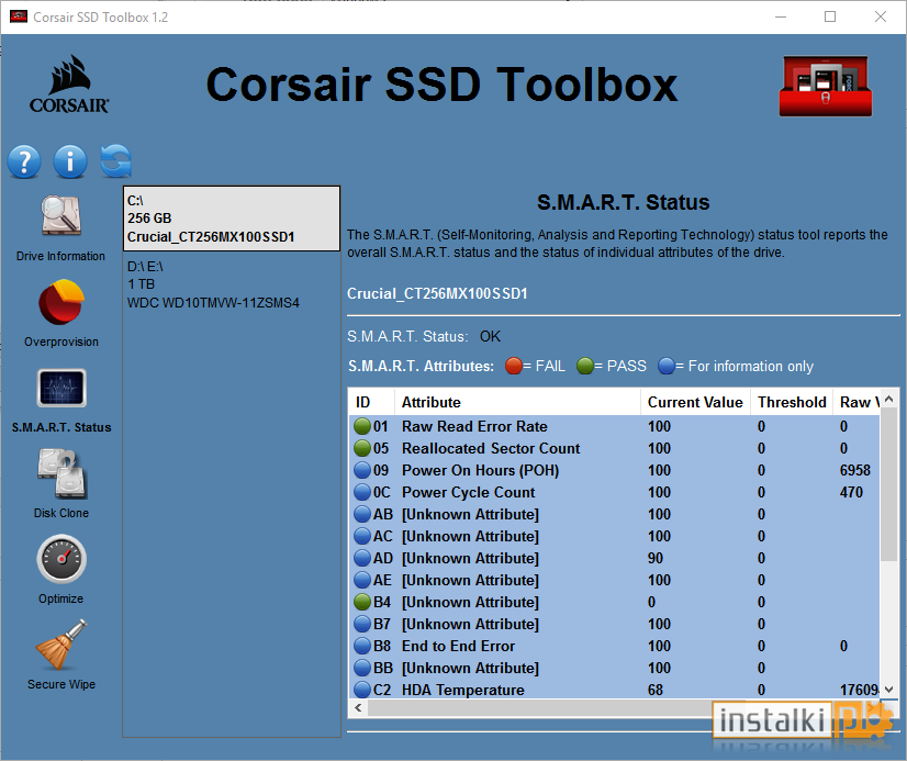 Corsair SSD Toolbox