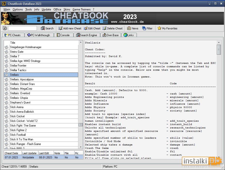 Cheatbook-DataBase