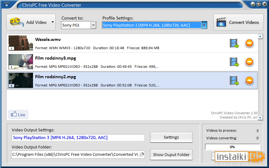 Okladka ChrisPC Free Video Converter