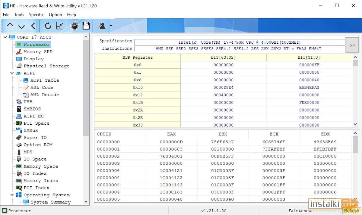 HE – Hardware Read & Write Utility