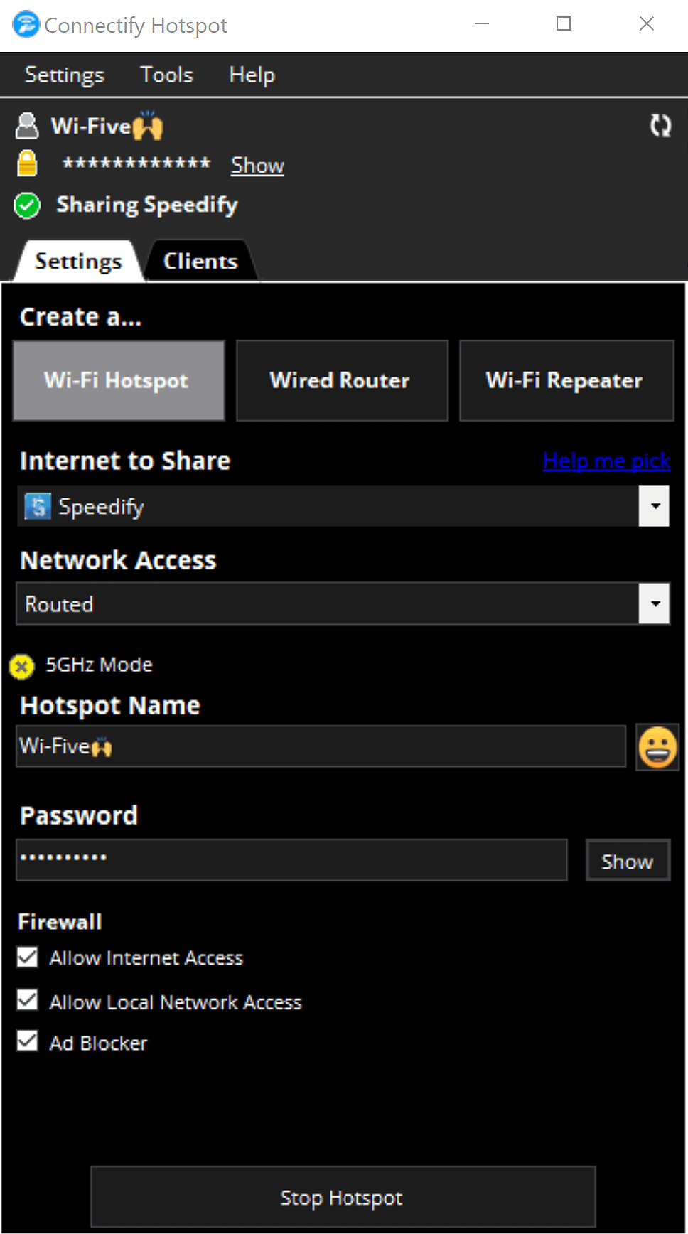 Okladka Connectify Hotspot v23