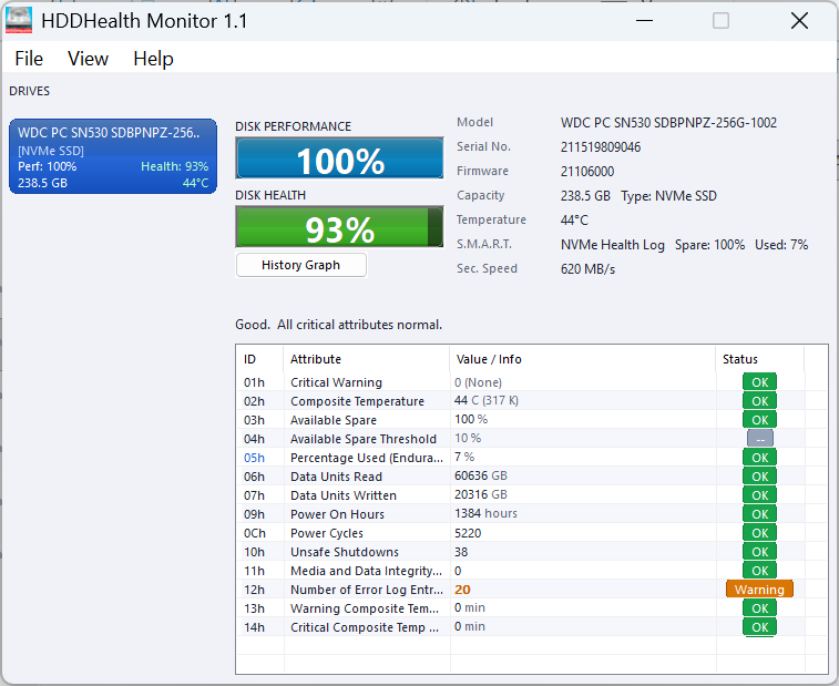 HDDHealth Monitor